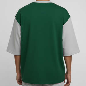 Camisetas de hombre de dos tonos al por mayor en stock, 100% algodón, 180GSM, estilo vintage lavado, hombros caídos, oversize - Product Image 4