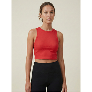 Débardeurs côtelés sans manches pour femmes, en tissu extensible doux, fabriqués en Inde, pour un style décontracté estival, parfaits pour la superposition avec des vestes et accessoires. - Product Image 1