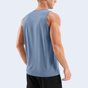 Men's Performance Tank <b>Top</b> Quick Dry Sleeveless Workout Gym Fitness Running <b>Vest</b> Athletic Sportswear 100% Cotton Breathable Crew - Product Image 2