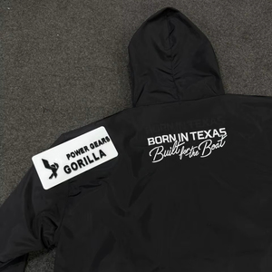 Chaqueta Bomber de Invierno de Primera Calidad, Recubierta, Formal, Negra, con Logotipo Impreso en la Parte Delantera, Resistente al Viento, Impermeable, Transpirable y Ecológica para Exteriores - Product Image 1