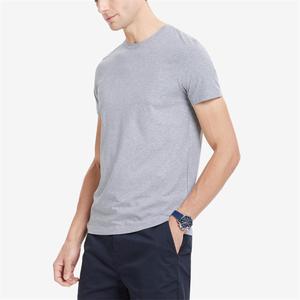 T-shirt décontracté d'été 100% coton, couleur unie, col rond, manches courtes, coupe classique, tissu jersey 180g, t-shirt vierge - Product Image 3