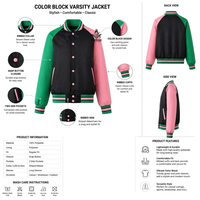 Veste universitaire HMR sur mesure Alpha Kappa Greek Sorority 100 % polyester satiné respirante avec broderie, vente en gros pour hommes et femmes