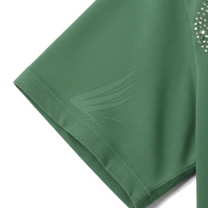 Nouveau style de vêtements d'été pour hommes, t-shirts à strass à manches courtes, 100% coton respirant, décontracté, haute qualité, service OEM personnalisé - Product Image 6