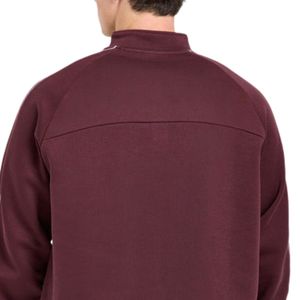 Sweat-shirt zippé oversize pour homme, col montant, manches longues, coupe décontractée, haut de sport athlétique avec bordure contrastante, style décontracté - Product Image 4