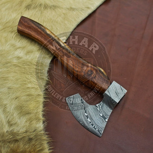 Hacha de Damasco de Diseño Único, Bajo MOQ, Ligera, de Acero de Damasco, Fabricada con Calidad - Product Image 6