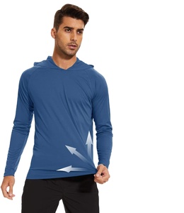 เสื้อมีฮู้ดสวมหัวสำหรับผู้ชายใหม่โลโก้ออกแบบได้ตามต้องการเสื้อยืดสีพื้นแบบลำลองสำหรับฤดูร้อน - Product Image 5