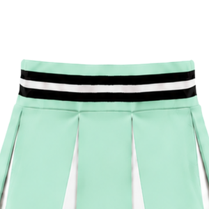 Jupe plissée vert menthe personnalisée pour femmes, taille haute, uniforme d'équipe sportive, performance de danse, entraînement, compétition - Product Image 5
