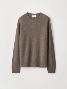 Pull en cachemire tricoté sur mesure pour homme, col rond, tricot côtelé, décontracté - Product Image 6