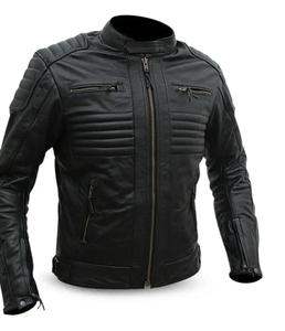 Chaqueta de Motociclista de Cuero Premium, Ropa de Motociclista de Diseño Personalizado, Chaqueta de Motociclista Clásica de Cuero Genuino para Hombre - Product Image 3