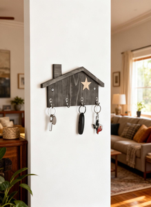 Soporte de Madera Premium para Colgar Llaves en la Pared, Decoración para el Hogar, Sala de Estar u Oficina - Product Image 6