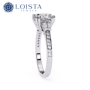 Custom Lab Grown Diamond Engagement <b>Ring</b> IGI Certified Lab Created Diamond <b>Silver</b> <b>Solitaire</b> <b>Ring</b> Women Fine Jewelry - Product Image 3