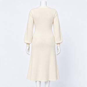 Cardigan en viscose pour femme, manches longues, col en V, coupe trapèze, couleur unie, respirant, ouvert sur le devant, décontracté, élégant, léger, tricoté - Product Image 3