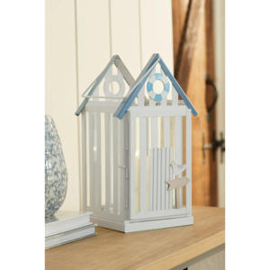 Rustic Rectangular Metal <b>Lantern</b> <b>Candle</b> Holder Outdoor Home Decoration Durable Black Finish - Product Image 5