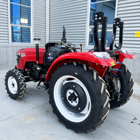 Tractor Agrícola 4x4 con Motor de Tres Cilindros Refrigerado por Agua para Invernaderos y Horticultura