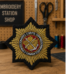 CCC CANADA High Quality Lace Embroidered Patch <b>Sew</b>-On Fabric Badge Circular Luxury Design for Garment - Product Image 2