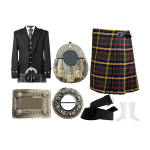 Ensemble de kilt écossais sur mesure, instrument de musique en cuir de basse contrebasse, prix direct du fabricant pakistanais - Product Image 1