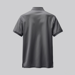 Polo de Manga Corta para Hombre, Color Sólido, Algodón, Transpirable, Casual, Corte Regular, Logotipo Bordado Personalizado, Camiseta de Golf - Product Image 2