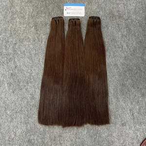 Paquetes de cabello virgen vietnamita de doble densidad, color marrón, de gran demanda, del proveedor Thanh An, el número 1, para pedidos al por mayor. - Product Image 2