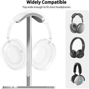 Supporto per Cuffie in Alluminio per Airpods Max con Modalità Sleep, Cuscinetto Protettivo in Pelle Antiscivolo, Supporto e Stand per Cuffie - Product Image 1