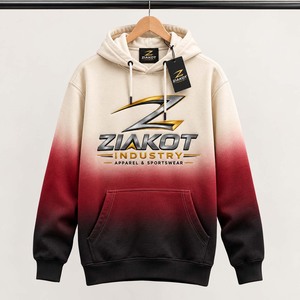 Wholesale Direct Ziakot Industry Custom Stitched <b>City</b> Crimson-Black Fade Fashion Sports Pullover Sweatshirt <b>Hoodie</b> - Product Image 1