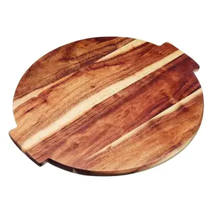 Food Safe Acacia Wooden Serving Platters Dessert Plates Snack Vegetable Cheese Serving Trays Food Decorative Charcuterie Boards