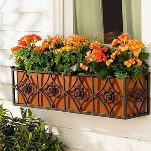 <b>Vintage</b> Wrought Iron Square Bicycle <b>Plant</b> <b>Stand</b> 3-Tier Not Coated Flower Pot Holder Indoor Outdoor Decorative Garden Planter - Product Image 2
