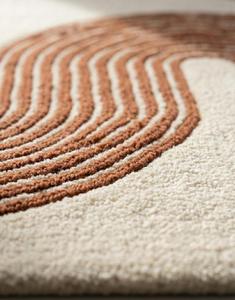 Alfombra Moderna de Lana Tufted a Mano, Antideslizante, de Pelo Medio, Diseño Abstracto, Suave, Decorativa para Sala de Estar y Dormitorio - Product Image 5