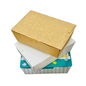 Boîte d'emballage alimentaire en papier kraft auto-érectible jetable pour la restauration rapide à emporter, personnalisable et écologique - Product Image 6