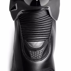 Moto Boots Mid-Calf PU Upper Mesh Lining Waterproof Breathable Abrasion Resistant Closed Toe Rubber Outsole All Seasons - Product Image 5