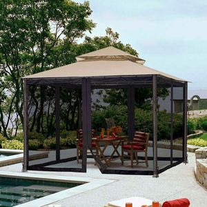 Zanzariera di Ricambio Nera 10x10 Pollici per Gazebo, Accessorio per Tenda - Product Image 2