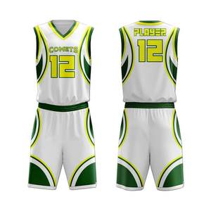 Uniformes de Baloncesto Unisex de Poliéster de Secado Rápido, Venta al Por Mayor, Nuevos Uniformes de Baloncesto con Diseño Sublimado de Última Moda - Product Image 1