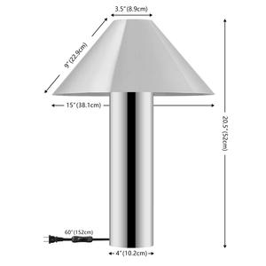 Lámpara de Mesa de Latón Pulido Hecha a Mano con Pantalla de Tambor, Iluminación Decorativa Premium - Product Image 3