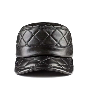 Jimieson Apparel High Quality <b>Baseball</b> <b>Caps</b> New Design PU Leather Custom Made Black Fitted Comfortable Sporty Breathable Adults - Product Image 6
