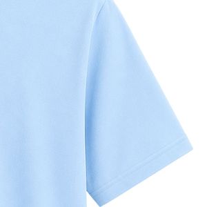 เสื้อยืดสีฟ้าอ่อน ผ้าฝ้าย คอกลม แขนสั้น แฟชั่นสำหรับทุกเพศ สวมใส่สบายทุกวัน ผ้าเนื้อนุ่มคลาสสิก - Product Image 2