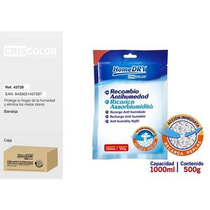 HomeDRY Ricarica Antiumidità 500g per Deumidificatore - Product Image 3