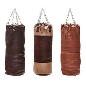 Sacs de frappe de boxe de haute qualité en cuir PU PVC, remplissage eau et sable, noirs, avec logo personnalisé - Product Image 1