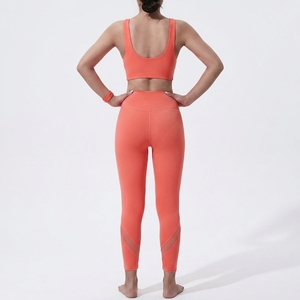 Ensemble de vêtements de sport pour femmes, soutien-gorge de sport, leggings taille haute, deux pièces, yoga, fitness, vêtements de gym - Product Image 2