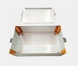 Caja de Esterilización Manual de Acero Inoxidable, Contenedor Universal para Instrumentos Quirúrgicos, Clase I, de Mahfooz Instruments - Product Image 6