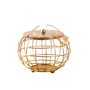 Tiered Iron Basket Fruit Basket Modern Metal Wire Storage Basket Oval Shape With Handles Multi-Purpose Neatening Organizer - Product Image 5