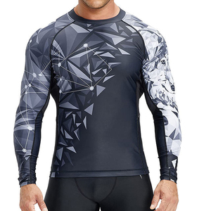Rashguard Personalizado Directo de Fábrica UPF50 Anti-UV Sublimado para Jiu-Jitsu, Rashguard de Manga Larga para MMA con Logotipo Personalizado, Diseño Propio para MMA BJJ - Product Image 1