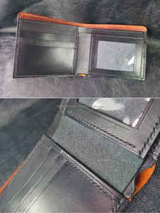 Premium Vintage Genuine Leather Foldable Bi-Fold <b>Wallet</b> Slim RFID Blocking Open Closure <b>Card</b> Holder Slots for <b>Men</b> BFW-0126 - Product Image 5