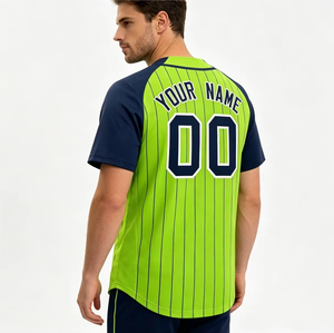 Uniforme de Béisbol Personalizado al por Mayor OEM/ODM, Uniforme de Béisbol de Equipo con Nombre y Número Personalizados, Jersey Deportivo de Secado Rápido 100% Poliéster - Product Image 2