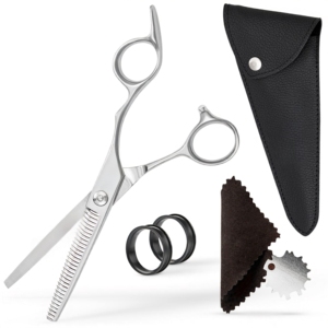 Ciseaux de coiffure professionnels Harbor Industry Rainbow Color, ciseaux à effiler, revêtement titane, kit de salon, 6 pouces - Product Image 1