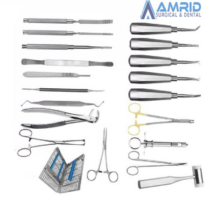 Kit de Instrumentos Quirúrgicos Dentales, Serie Premium para Curso de Cirugía Oral, Acero Inoxidable de Calidad Premium, Básico, de Amrid Surgical - Product Image 1