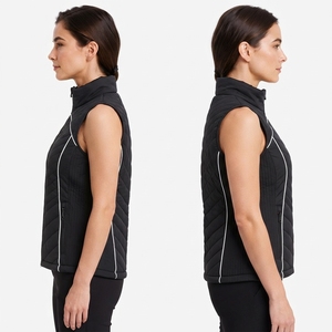 Fabric Warm Construction Comfortable Winter Daily Wear OEM <b>Women</b> Puffer Vest Lightweight Insulated <b>Waistcoat</b> Durable Quilted - Product Image 5