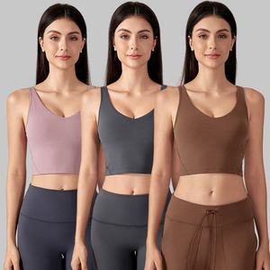 Printed High Support Breathable Eco-Friendly Sport Backless Bra for Yoga Fitness Gym Women with Removable Push-Up Cups - Product Image 5