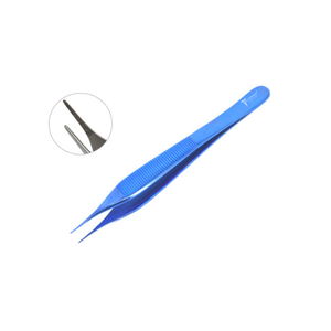 TOP Quality Adson Dressing Forceps Fine Titanium 6" Blue Micro & Plastic surgery Neurosurgery Tweezers Surgical <b>Instruments</b> CE - Product Image 1