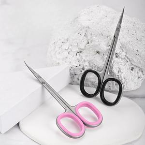 Ciseaux à cuticules en forme de bec d'aigle, ciseaux de manucure en acier inoxydable, outil professionnel incurvé extra fin pour manucure, cils et sourcils, 1 pièce - Product Image 4