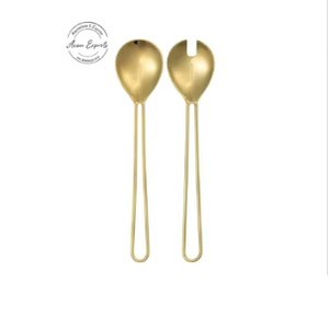 Luxury Gold Finish Spoon and Fork <b>Set</b> Premium Stainless Steel Durable Rust Resistant Elegant Dining Tableware <b>Set</b> - Product Image 6