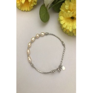 Classy Premium Quality Brass <b>Charm</b> Bracelet with Silver Plating Trendy Design for Party Wedding Events Wear for Women Girls - Product Image 2